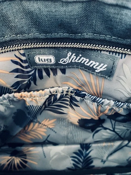 Lug Shimmy Navy Quilted Crossbody Bag - Picture 6 of 16